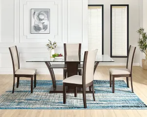 5-Piece Dining Set, Espresso