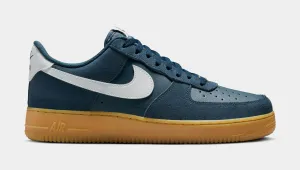 Air Force 1 '07 LV8 Armory Navy Mens Basketball Shoes (Armory Navy/Gum Light Brown/Summit White)