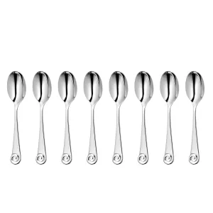 Ammonite Bright Coffee / Espresso Spoon, Set of 8