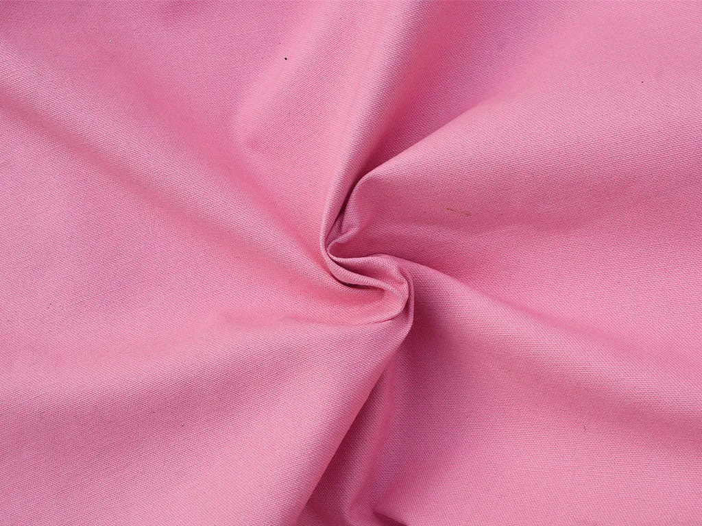 Baby Pink Plain Heavy Cotton Canvas Fabric