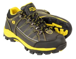 BAZALT-MBM9121ST Men’s Black & Yellow Water & Frost Proof Leather Shoe