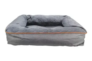 BeOneBreed Snuggle Bed Dark Gray Orthopedic Bed for Dogs & Cats