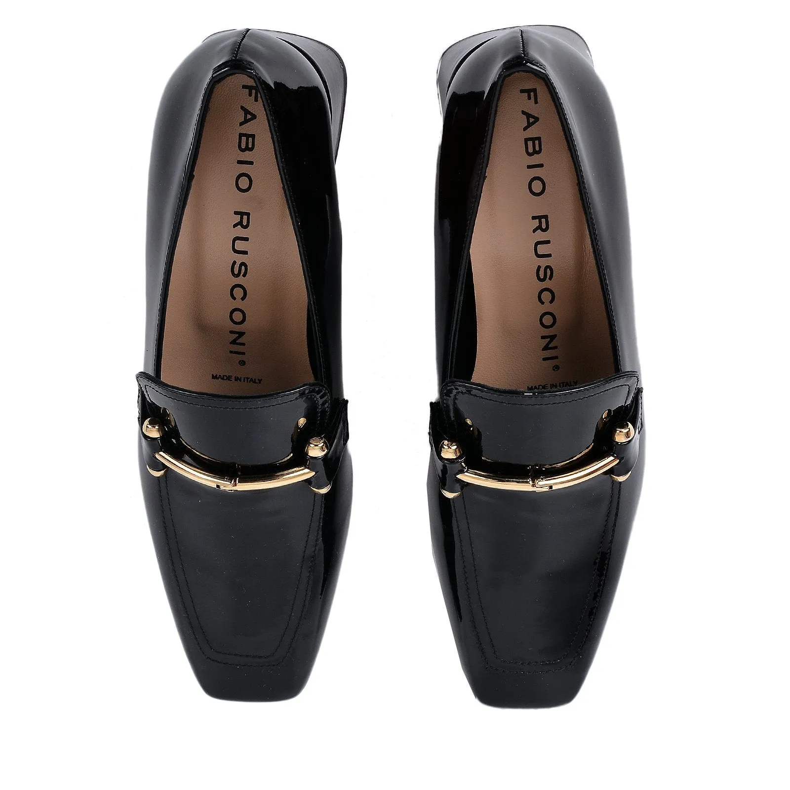 Bibu Patent Black Flats