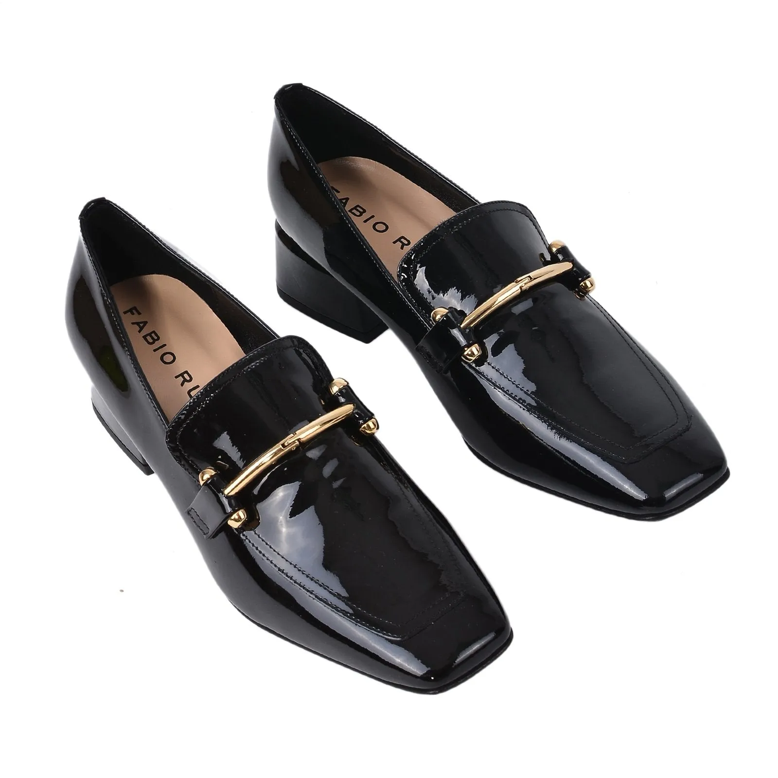 Bibu Patent Black Flats