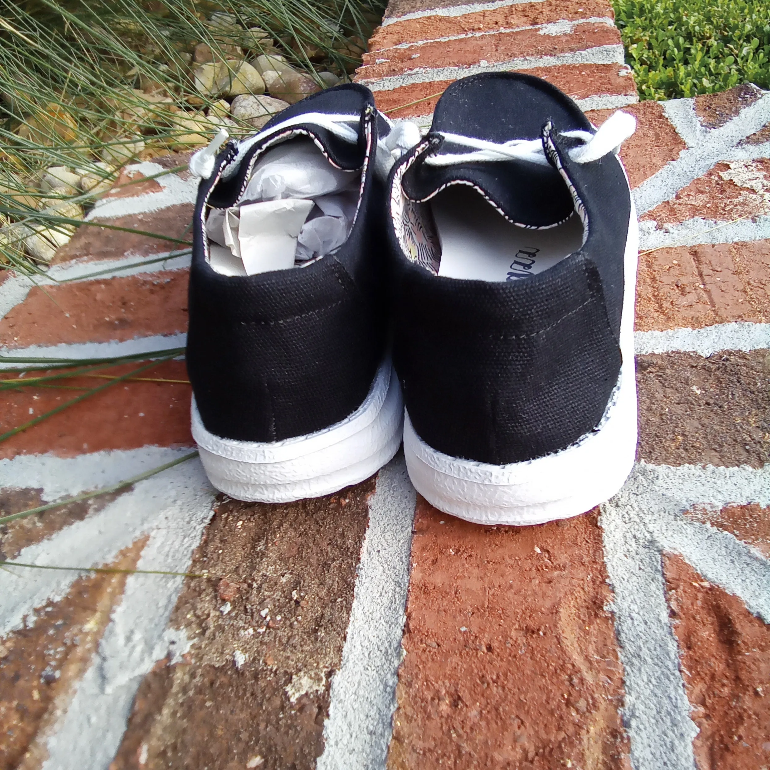 Black and White Slip Ons | Gypsy Jazz Holly4