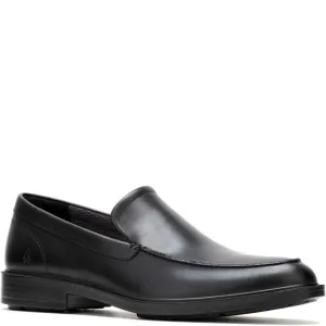 Black Banker Slip On Shoes