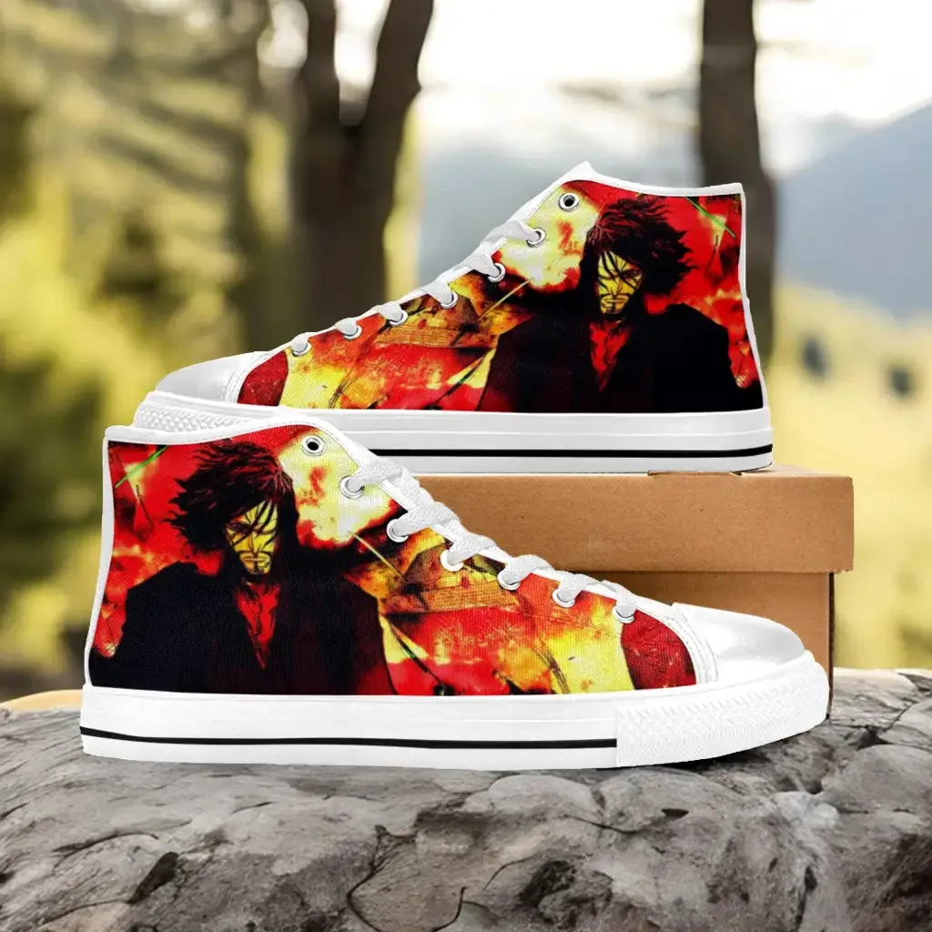 Bleach Zangetsu Shoes High Top Sneakers for Kids and Adults