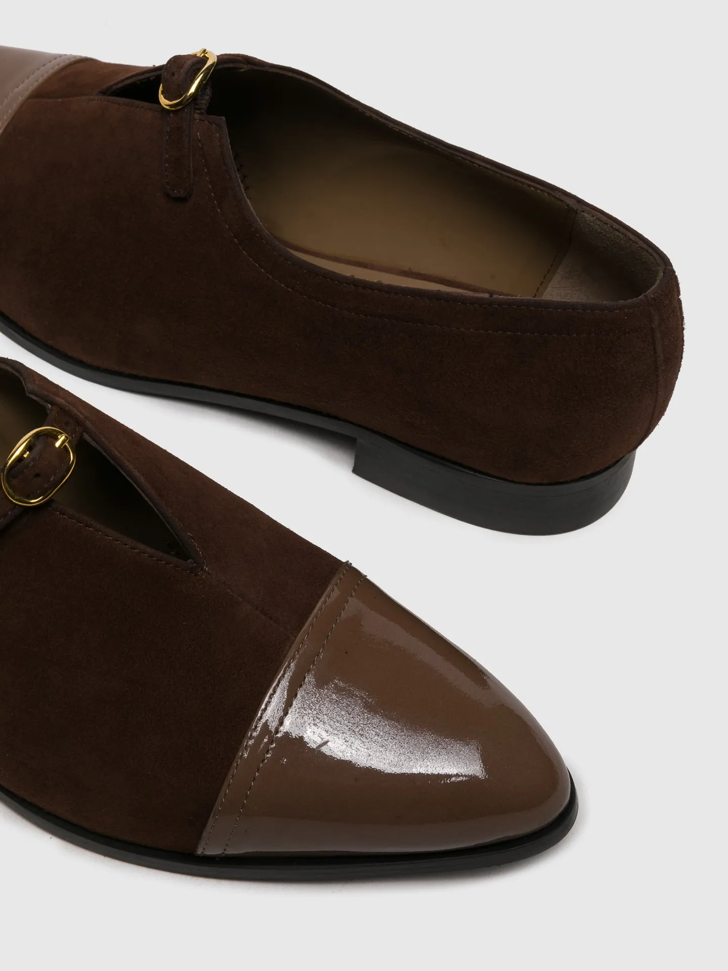 Brown Buckle Loafers