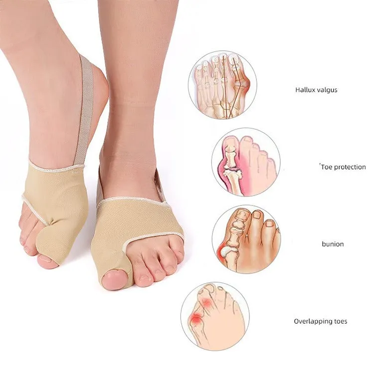 Bunion Sleeve Toe Separator Hallux Valgus Bunion Corrector Orthotics Feet Bone Thumb Adjuster Correction Pedicure Sock Straightener