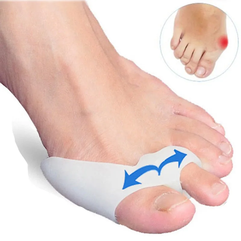 Bunion Sleeve Toe Separator Hallux Valgus Bunion Corrector Orthotics Feet Bone Thumb Adjuster Correction Pedicure Sock Straightener