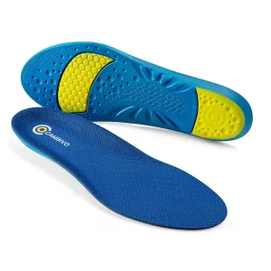 CAMBIVO Insoles Men and Women (2 Pairs), Insoles for Work, Running, Hiking, Inserts Shock Absorbing Insoles