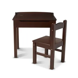 Child's Lift-Top Desk & Chair - Espresso