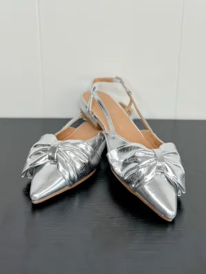 [Chinese Laundry] Harmony Metal Flats-Silver