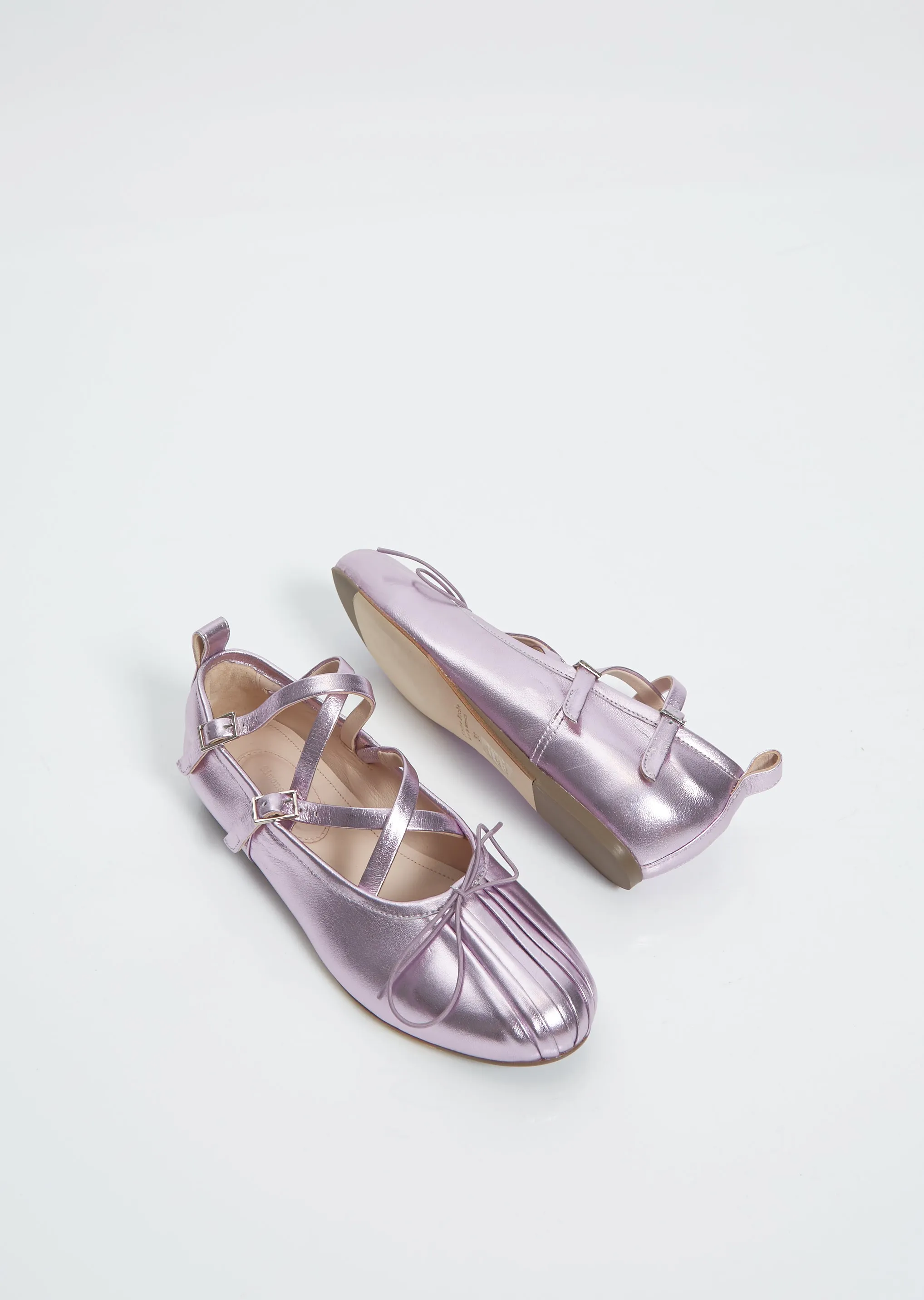 Criss-Cross Ballerina Pump — Dusty Lilac