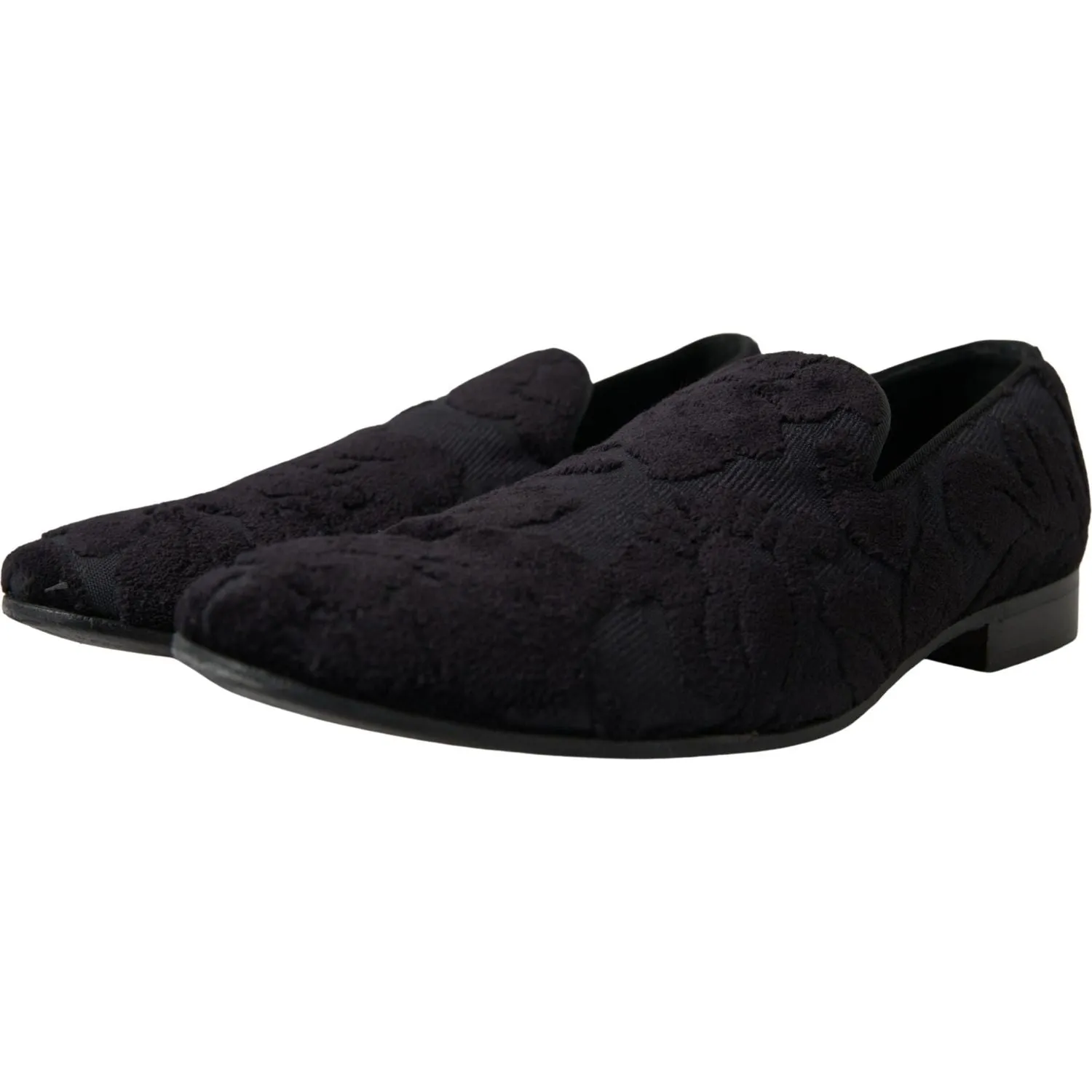 Dolce & Gabbana Exquisite Black Vintage Loafers for Men