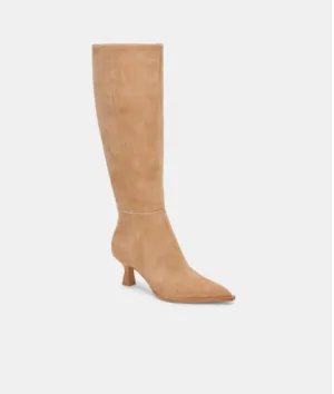 Dolce Vita Auggie Boots in Camel Suede