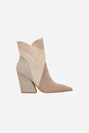 Dolce Vita Neena Booties in Taupe Multi Suede