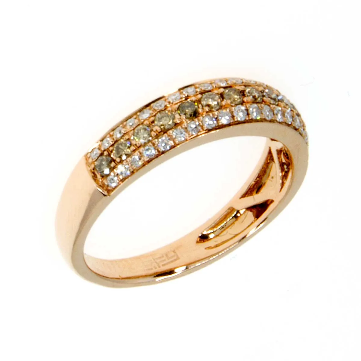 Effy Espresso Rose Gold Diamond Band Ring