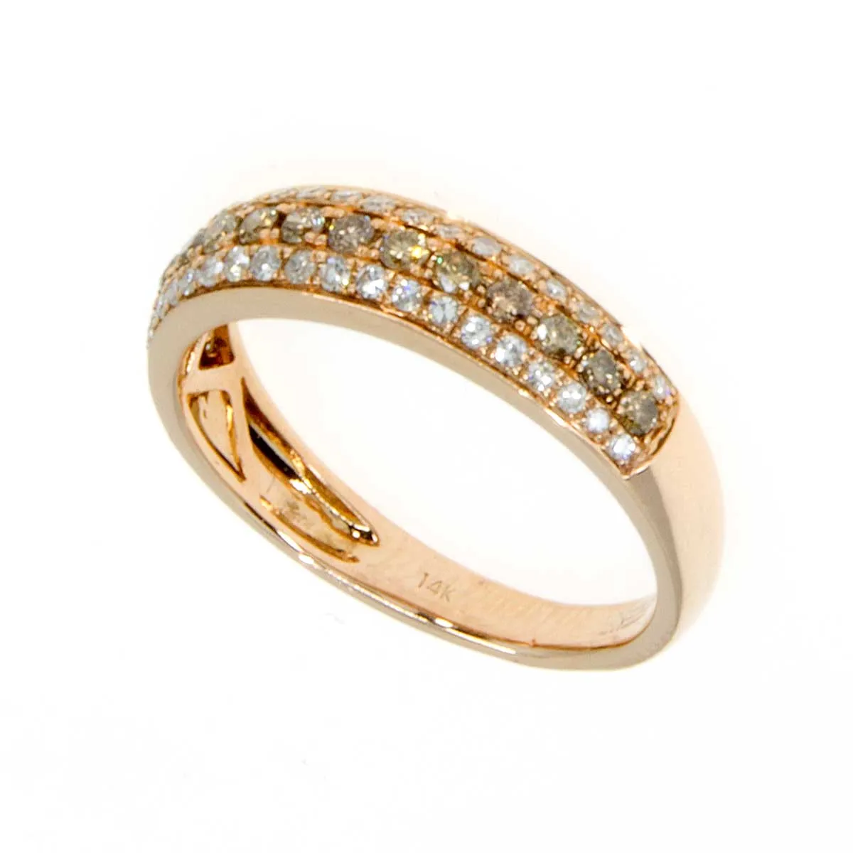 Effy Espresso Rose Gold Diamond Band Ring