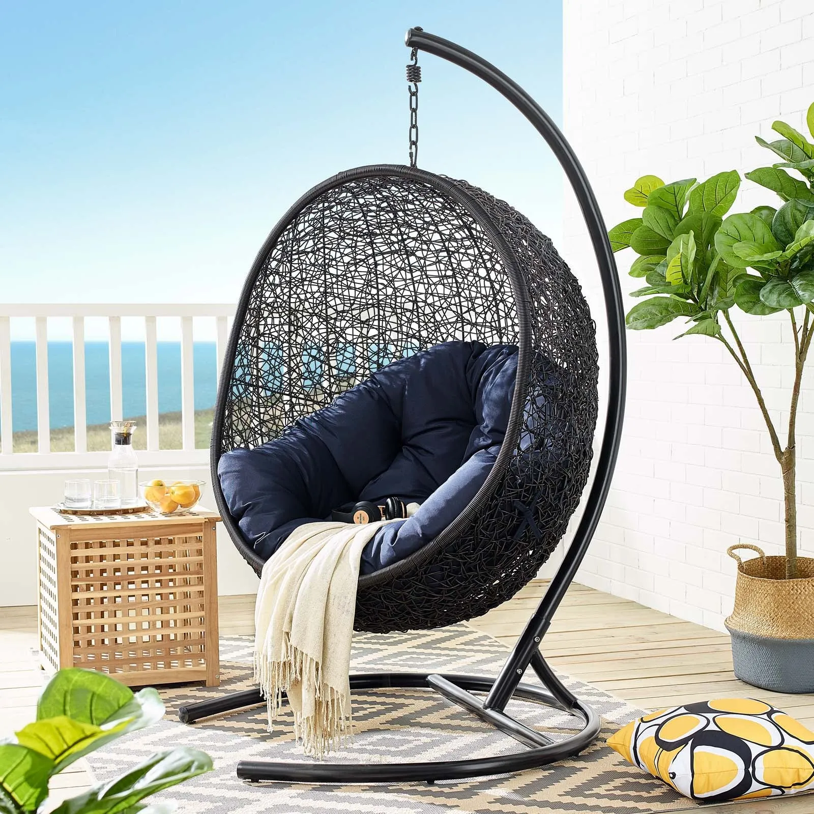 Encase Swing Outdoor Patio Lounge Chair