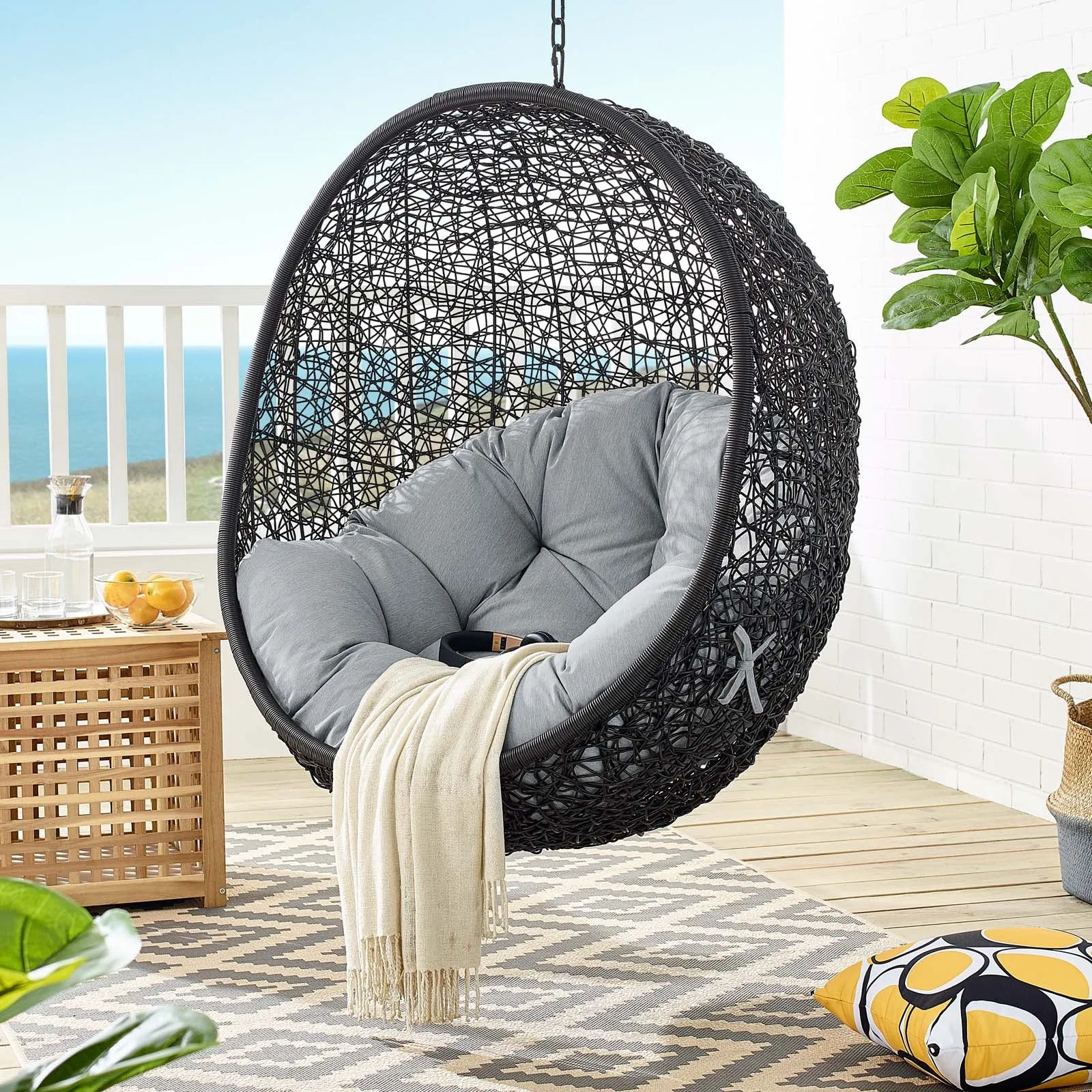 Encase Swing Outdoor Patio Lounge Chair