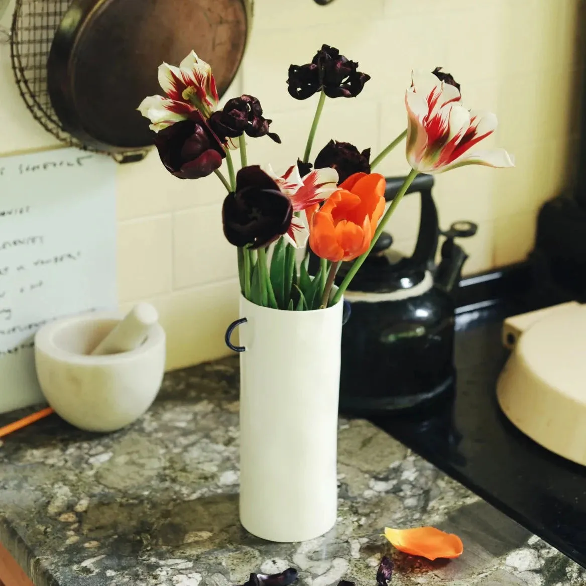 Feldspar Vase with Handles