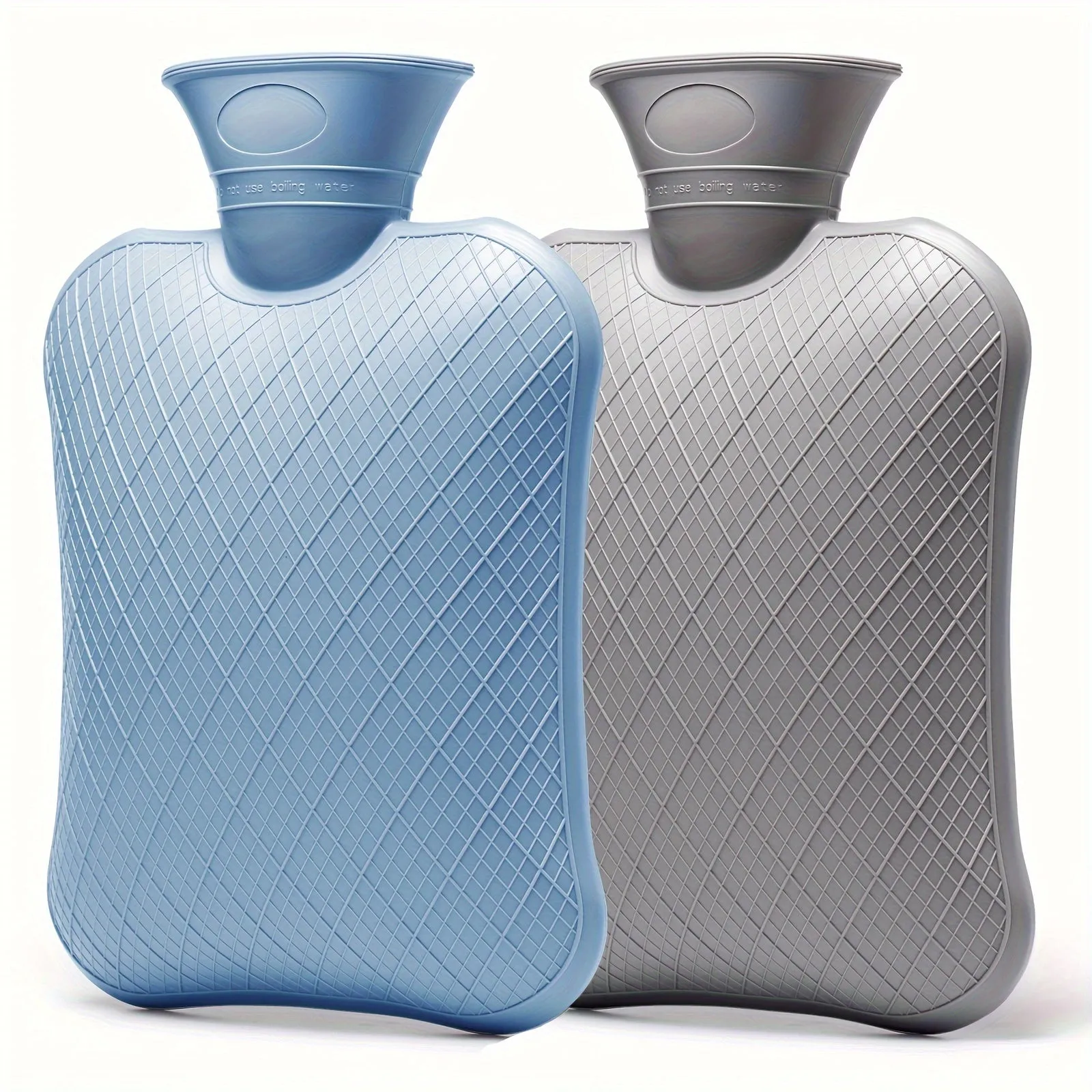 FORICOM 2L/1.2L/0.7L Hot Water Bottle For Pain Relief, Hot Water Bag For Back Pain, Heating Pad Non Toxic, Rubber.Made In PVC.