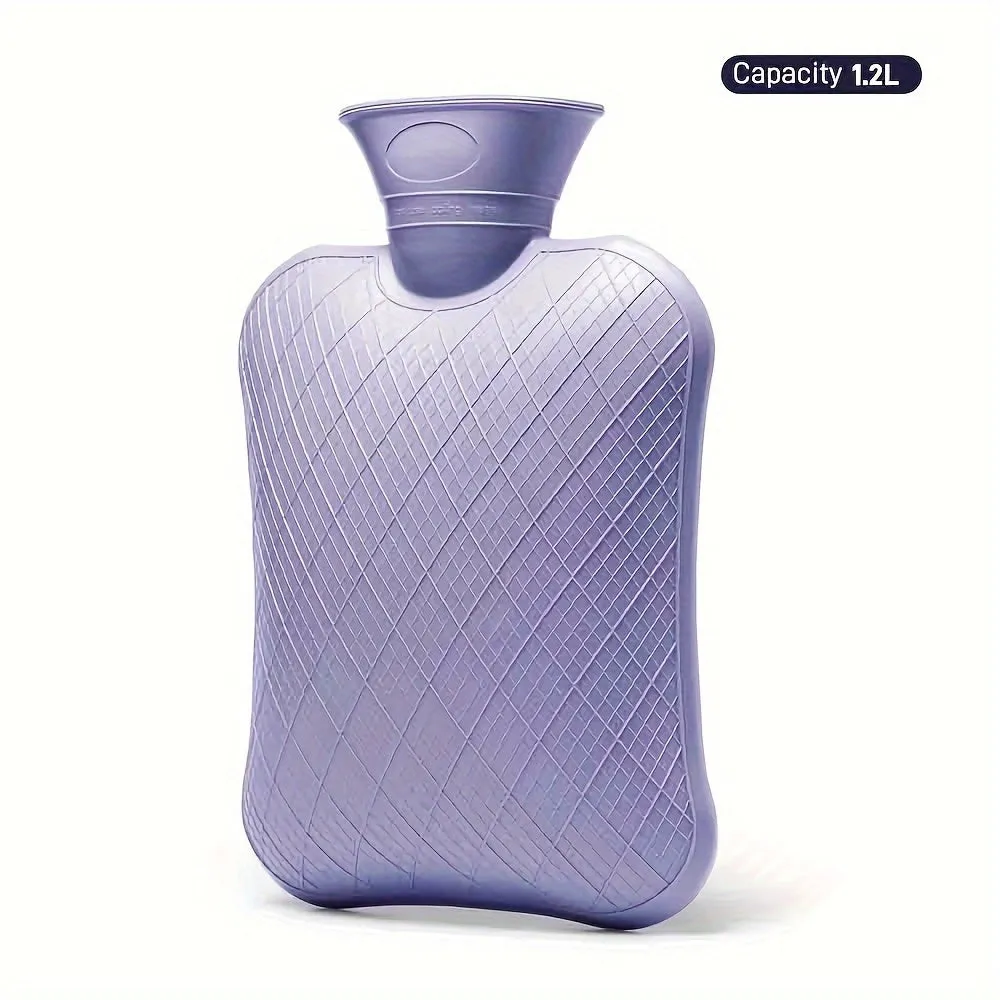 FORICOM 2L/1.2L/0.7L Hot Water Bottle For Pain Relief, Hot Water Bag For Back Pain, Heating Pad Non Toxic, Rubber.Made In PVC.