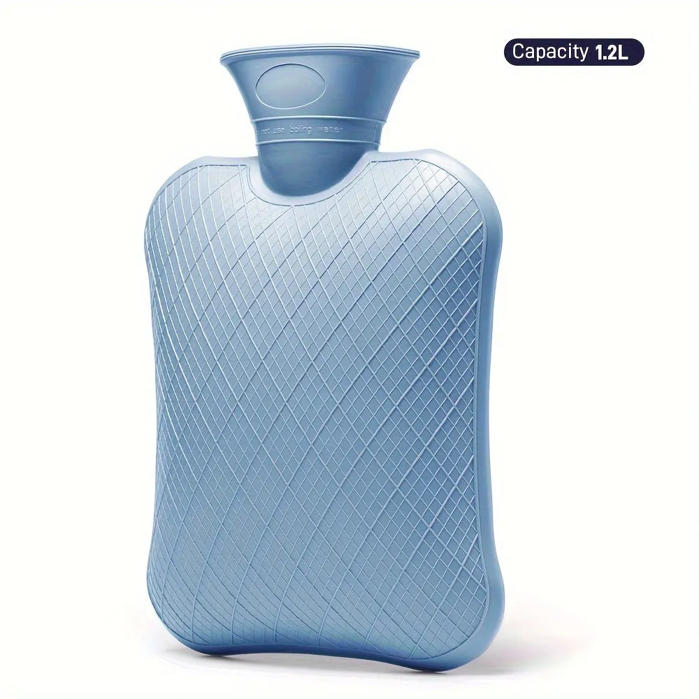 FORICOM 2L/1.2L/0.7L Hot Water Bottle For Pain Relief, Hot Water Bag For Back Pain, Heating Pad Non Toxic, Rubber.Made In PVC.