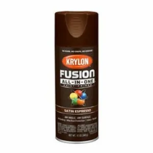 Fusion All-In-One Spray Paint   Primer, Satin Espresso, 12-oz.