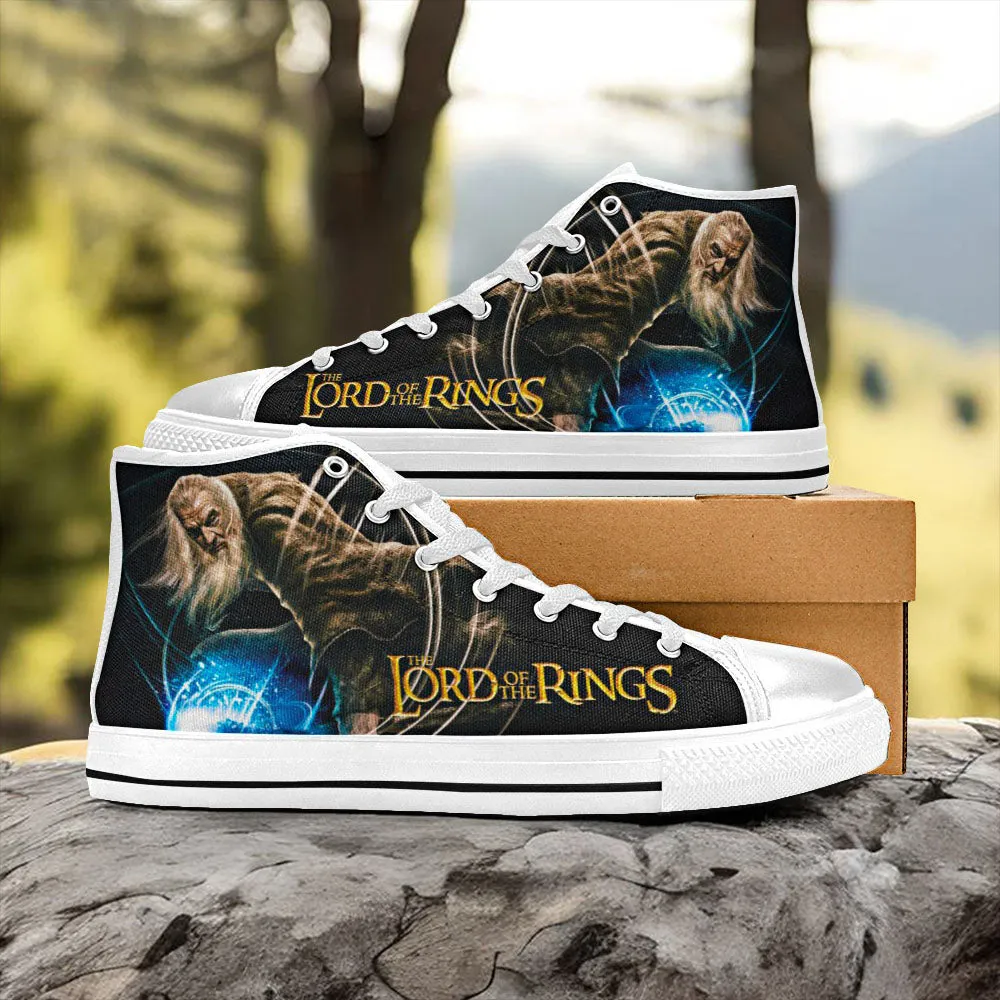 Gandalf Lord of The Rings Shoes High Top Sneakers for Kids and Adults