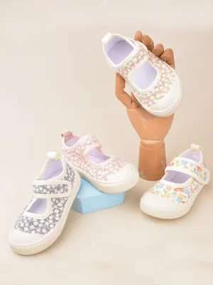 Girls Floral Canvas Shoes By Liv and Mia