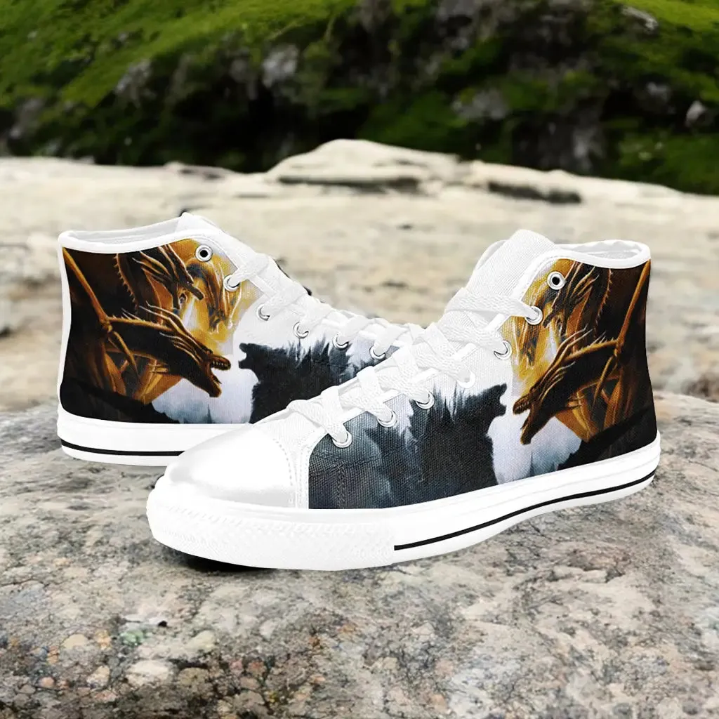 Godzilla Vs King Ghidorah Shoes High Top Sneakers for Kids and Adults