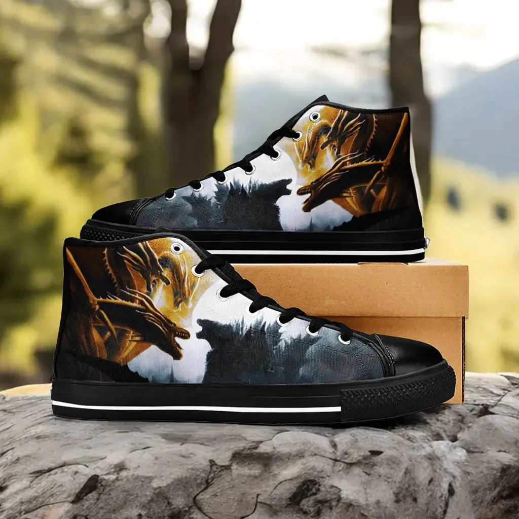 Godzilla Vs King Ghidorah Shoes High Top Sneakers for Kids and Adults