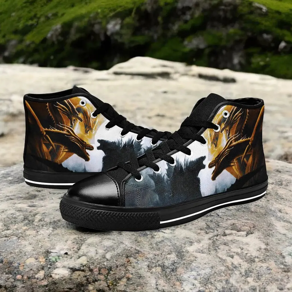 Godzilla Vs King Ghidorah Shoes High Top Sneakers for Kids and Adults