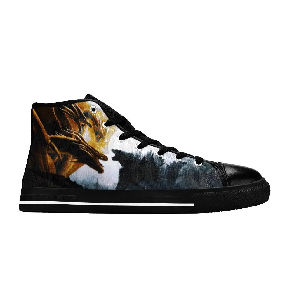 Godzilla Vs King Ghidorah Shoes High Top Sneakers for Kids and Adults