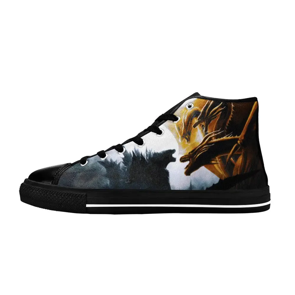 Godzilla Vs King Ghidorah Shoes High Top Sneakers for Kids and Adults