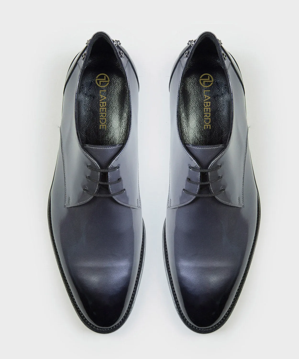 Gray Patent Loafer