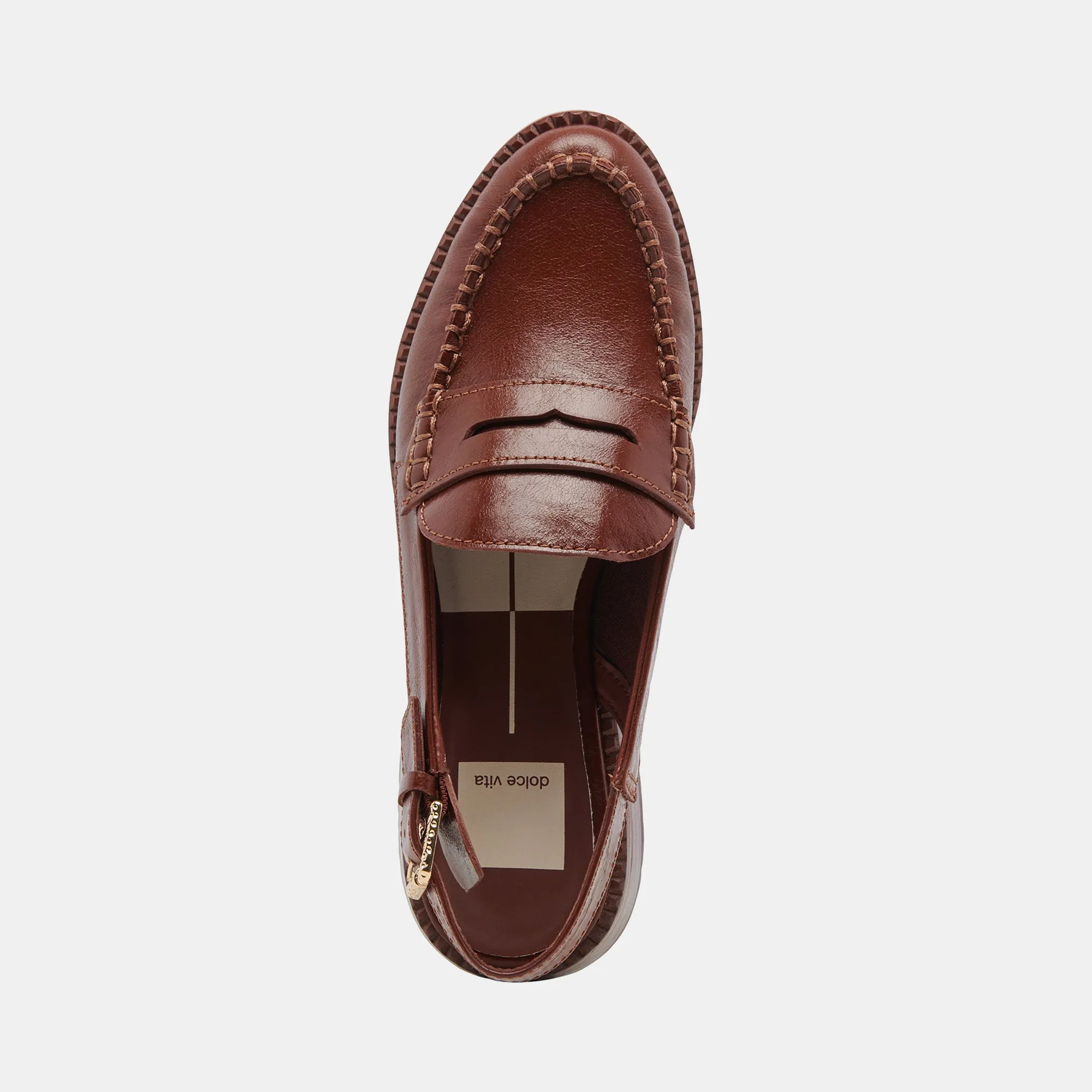 HARDI LOAFERS BROWN CRINKLE PATENT