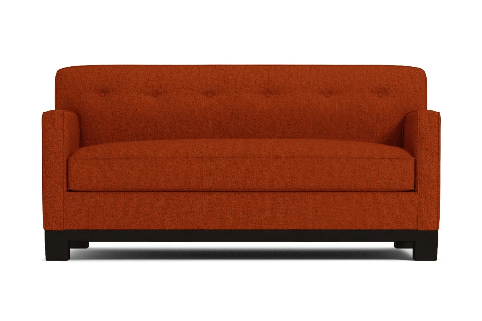 Harrison Ave Apartment Size Sleeper Sofa Bed :: Leg Finish: Espresso / Sleeper Option: Memory Foam Mattress