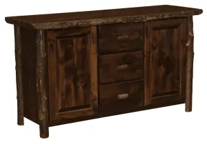 Hickory Log Sideboard