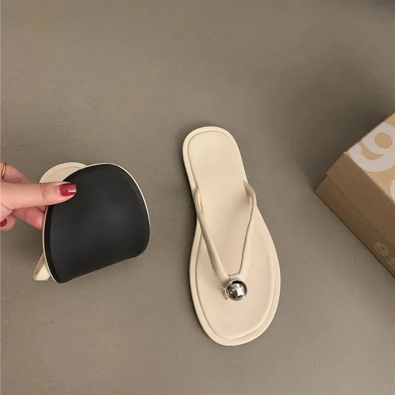 Hnzxzm 2024 New Trend Women Slippers Casual Beach Vacation Slides Ladies Outdoor Flats Sandal Summer Women's Shoes