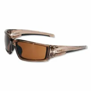 Honeywell S2961HS Uvex Hypershock™ Safety Eyewear, Espresso Polycarbonate Lens, HydroShield® AF, Smoke Brown Polycarbonate Frame