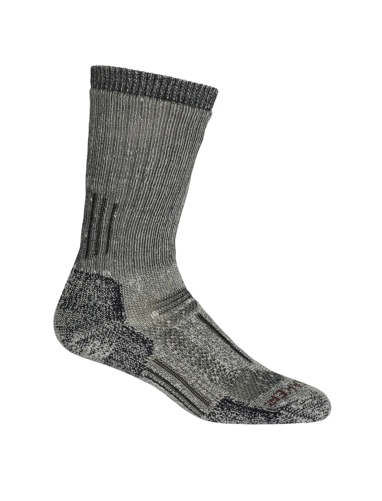 Icebreaker Women&#x27;s Mountaineer Mid Calf Jet Heather/Espresso | Buy Icebreaker Women&#x27;s Mountaineer Mid Calf Jet Heather/Espresso here | Outnorth