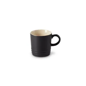 Le Creuset Stoneware Espresso Mug Satin Black 100ml