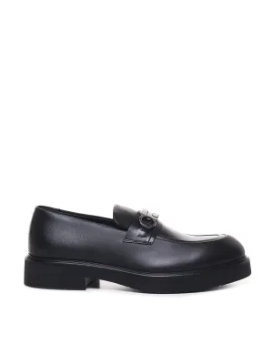 Matte Leather Slip-On Loafers