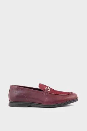 Men Formal Loafers MF7017-Maroon