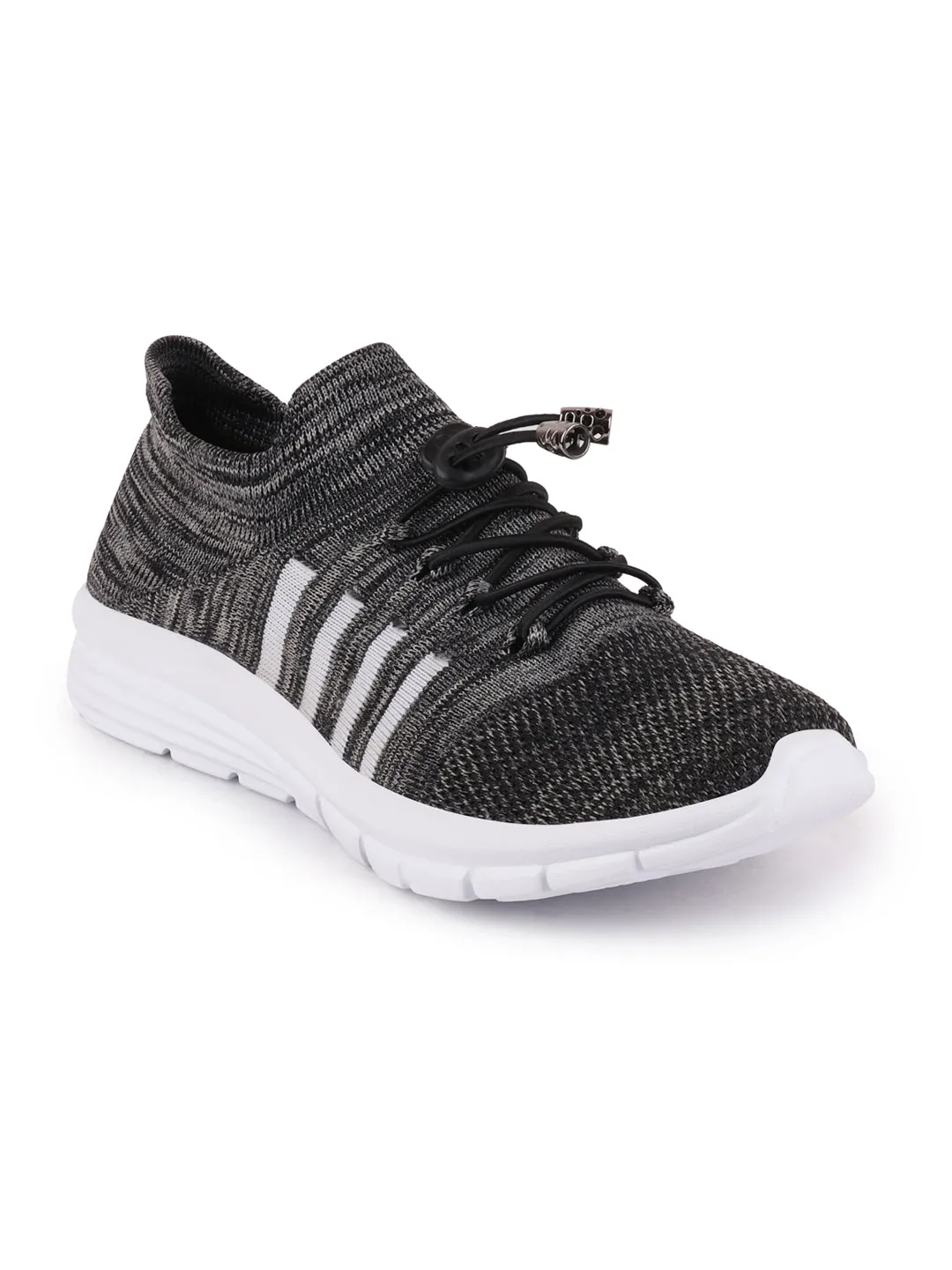 Men Grey Sports Lace-Up Walking Shoes