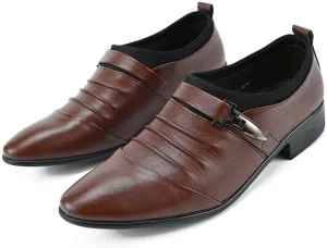 Men's Brown Business Derby Oxford Dress Shoes