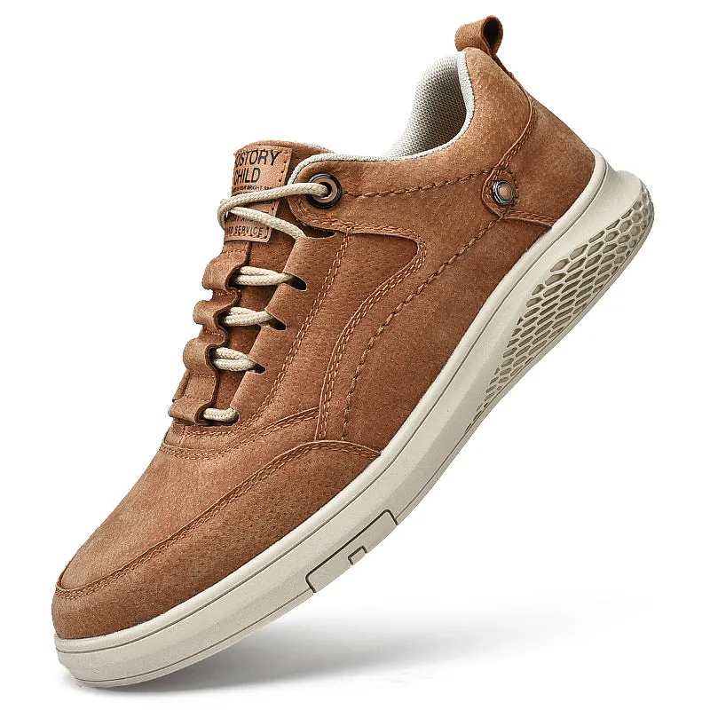 Men's Sewing Men's Suede Leather Shoes Versatile Outdoor Fashion Shoes